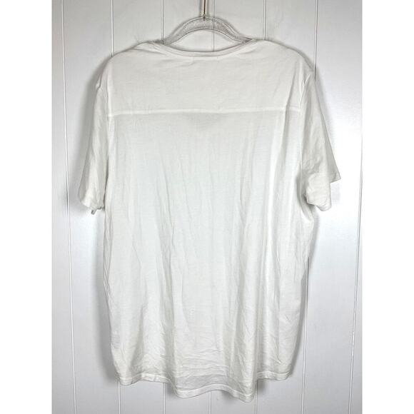 Onia NWT Men's Joey Vee Neck T Shirt White Size XL - Picture 7 of 8